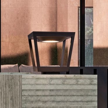 Nova Luce Cuppa - solarbetriebener Gartenpfosten mit Sensor - 24,4 x 23,9 x 24,4 cm - 2W LED inkl. - IP54 - dunkel anthrazit