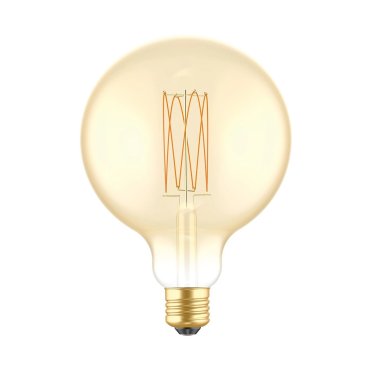 Creative Cables LED-Filament-Lampe - Ø 12,5 x 17,8 cm - E27 - 7W dimmbar - 2700K - Bernstein