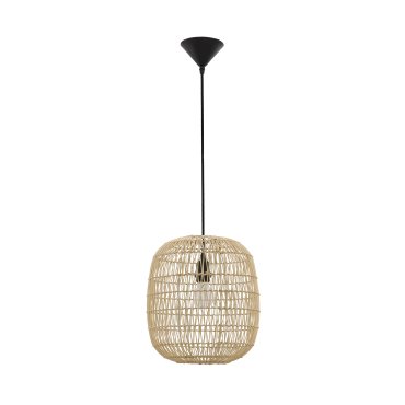 Nova Luce Melody - Hängeleuchte - Ø 30,5 x 215 cm - hellbraun