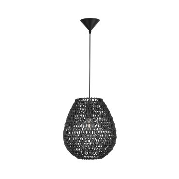 Nova Luce Griffin - Hängeleuchte - Ø 30,5 x 215 cm - schwarz