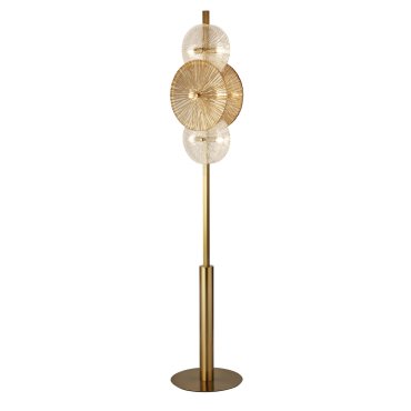 Searchlight Wagon - Stehlampe - Ø 30 x 151 cm - gold und bernstein