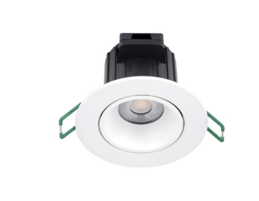 Sylvania Start Spot - Einbaustrahler - Ø 86 mm, 72 mm Einbaumaß - 9W dimmbare LED inkl. - IP44 - 4000K - weiß
