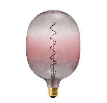 Daylight Italia Coriandoli Egg XL LED Lampe - Ø 18 x 27 cm - E27 - 4W dimmbar - rosa/grau