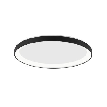 Nova Luce Pertino - Deckenleuchte - Ø 58 x 6 cm - 48W dimmbare LED inkl. - Sand schwarz
