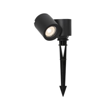 Nova Luce Focus - Bodenspot auf Spike - 13,8 x 6,8 x 27 cm - IP54 - schwarz