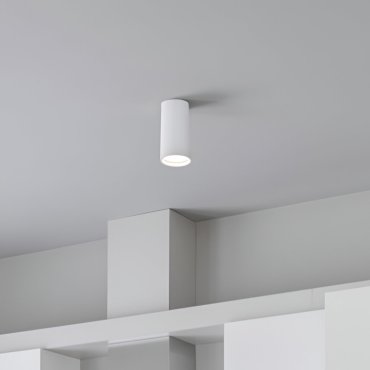 Lutec Stag - Aufbaustrahler - smarte Beleuchtung - Lutec Connect - Ø 5,4 x 13 cm - 4,7W LED inkl - Dimmfunktion und einstellbare Lichtfarbe per App - weiß