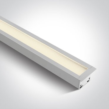 ONE Light UGR19 Recessed LED Linear Profiles - Deckeneinbauleuchte - 121 x 5 x 5,5 cm - einstellbare Helligkeit 20W/30W/40W LED inkl. - weiß - einstellbare Lichtfarbe