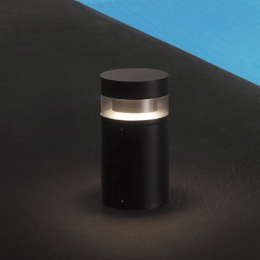 Nova Luce Tala - Gartenpfosten - Ø 13,4 x 25 cm - 12W LED inkl. - IP54 - dunkel anthrazit