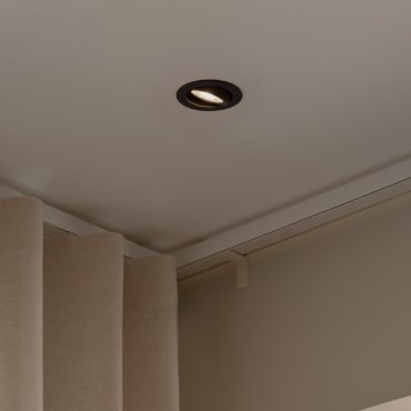 Nordlux Monolo - einbauspot - Ø 82 mm, Ø 68 mm einbaumaß - 3 Stufen dimmbar - 4,8W LED inkl. - schwarz