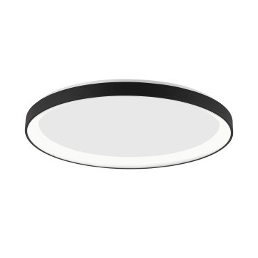Nova Luce Pertino - Deckenleuchte - Ø 48 x 6 cm - 38W dimmbare LED inkl. - Sand schwarz