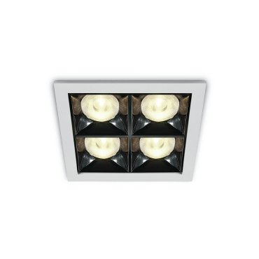 ONE Light Mirror Square Boxes - Einbaustrahler - 93 x 93 mm, 85 x 85 mm Einbaumaß - inkl. 16W LED - weiß