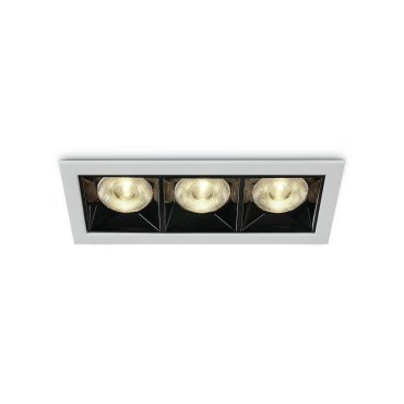 ONE Light Mirror Square Boxes - Einbaustrahler - 130 x 54 mm, 124 x 45 mm Einbaumaß - inkl. 12W LED - weiß