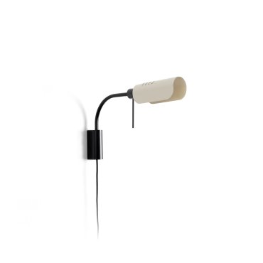 Faro Martinica S - Wandleuchte mit Schalter - 47,2 x 8 cm - schwarz und beige