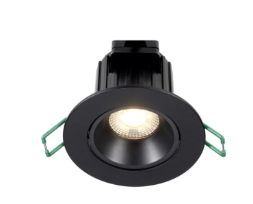 Sylvania Start Spot - Einbaustrahler - Ø 86 mm, 72 mm Einbaumaß - 9W dimmbare LED inkl. - IP44 - schwarz