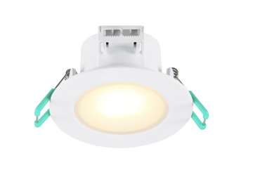 Sylvania Start Eco Spot - Einbaustrahler - Ø 87 mm, 74 mm Einbaugröße - 6,5W LED inkl. - IP65 - weiß