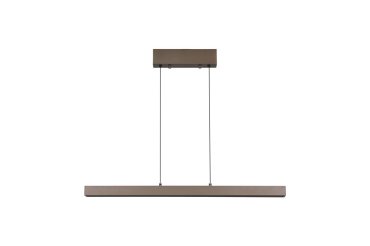 Searchlight Linear LED - Hängeleuchte - 95-150 x 18 x 150 cm - 39W dimmbares LED inkl. - einstellbare Lichtfarbe - kaffeebraun