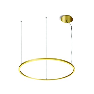 ONE Light LED Circle Rings - Hängeleuchte - Ø 127 x 300 cm - 65W LED inkl. - Messing gebürstet
