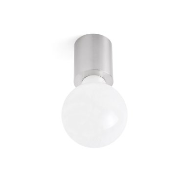 Faro Ten - Decken-/Wandleuchte - Ø 6 x 7 cm - Nickel satiniert