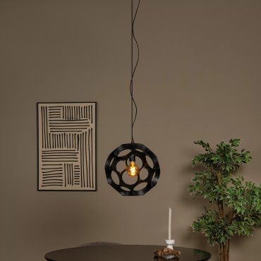Lucide Hannelore - Hängeleuchte - Ø 40 x 170,8 cm - schwarz