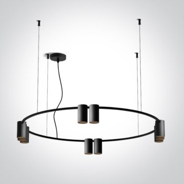 ONE Light Pendelleuchten - Hängeleuchte - Ø 80 x 150 cm - schwarz