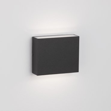 Nova Luce Dewi - Außenwandleuchte - 11,8 x 9,7 x 3,8 cm - 8W LED inkl. - IP65 - dunkel anthrazit