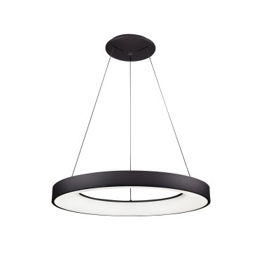 Nova Luce Rando Smart - Pendelleuchte - Ø 60 x 120 cm - 50W dimmbare LED inkl. - Tuya - sand schwarz