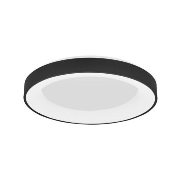 Nova Luce Rando Smart - Deckenleuchte - Ø 60 x 9 cm - 50W dimmbare LED inkl. - Tuya - sand schwarz