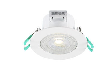 Sylvania Start Eco Spot - Einbaustrahler - Ø 87 mm, 74 mm Einbaugröße - 5,5 W dimmbare LED inkl - IP44 - 4000K - weiß