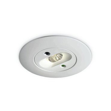 ONE Light Emergency LED - Einbaustrahler - Ø 85 mm, Ø 72 mm Einbaumaß - inkl. 3W LED - weiß