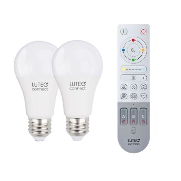 Lutec Smart Set - 2x LED Lampe &amp; Fernbedienung - Lutec Connect