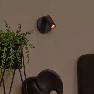 Lucide Toni - wiederaufladbare Wandleuchte - Ø 8,1 x 12,4 cm - 2W dimmbare LED inkl - Kaffee
