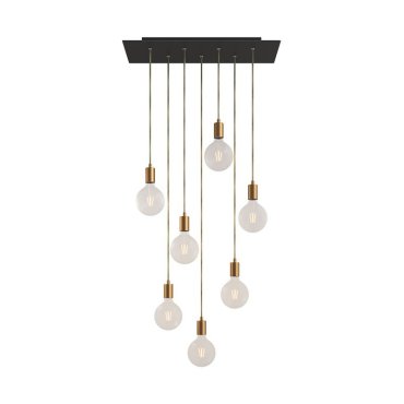 Creative Cables - Hängeleuchte 7L - 67,5 x 130 cm - schwarz