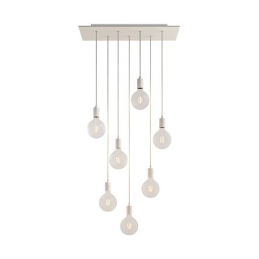 Creative Cables - Hängeleuchte 7L - 67,5 x 130 cm - weiß