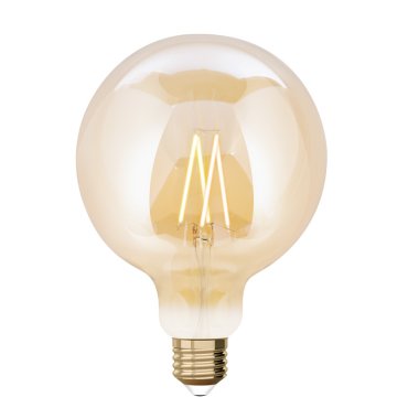 Lutec Smart LED-Lampe - Lutec Connect - Ø 12,5 x 17,5 cm - E27 - 7,5W - Dimmfunktion über App - 2200 bis 5500K - bernsteinfarben