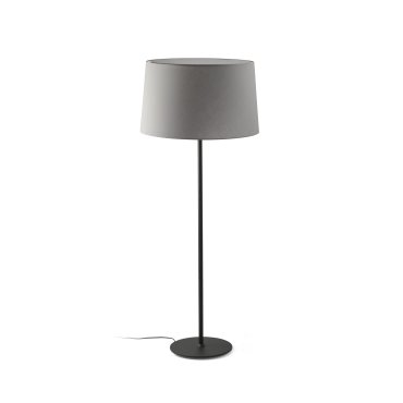 Faro Windsor – stehlampe – Ø 64 x 160 x 37,5 cm – mattschwarz und grau