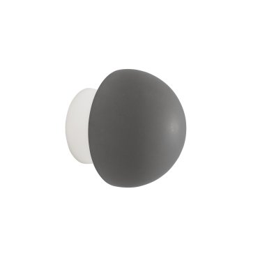 Nova Luce Netune - Wandleuchte - 11 x 9,6 x 11 cm - 6W LED inkl. - grau und weiß