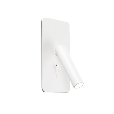 Faro Suau - eingelassene Wandleuchte mit Schalter - 9,5 x 17 cm - LED  3W inkl. - mattweiß