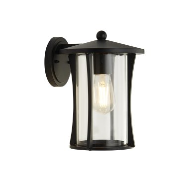 Searchlight Pagoda - Außenwandleuchte - 20 x 20 x 28 cm - IP44 - schwarz