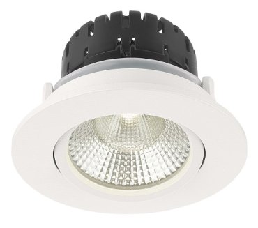 Artdelight Austin - Einbaustrahler - Ø 85 mm, Ø 68 mm Einbaumaß - inkl. 6W dimmbare LED - weiß