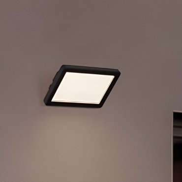 Nova Luce Nobu - Außenwandleuchte  - 19,3 x 12,7 x 4,7 cm - 15W LED inkl. - IP65 - Sand schwarz