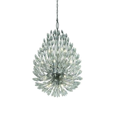 Searchlight Peacock - Pendelleuchte - Ø 51 x 286 cm - Chrom