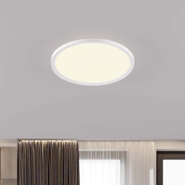 Nova Luce Aoton - Deckenleuchte - Ø 40 x 5 cm - 35W dimmbar LED inkl. - Sand Weiß