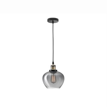 Nova Luce Cedro - Pendelleuchte - Ø 18 x 130 cm - Rauchglas