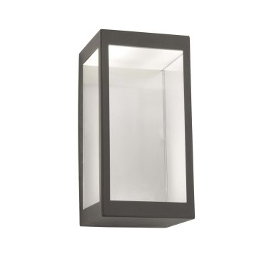 Searchlight Box - Außenwandleuchte - 12 x 22 cm - 10W LED inkl - IP44 - dunkelgrau