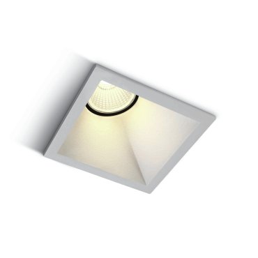ONE Light 8W Asymmetric Range - Einbaustrahler - 82 x 82 mm, 73 x 73 mm Einbaumaß - inkl. 8W LED - weiß