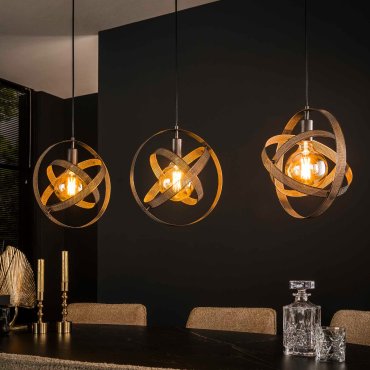 Vico Cosmos - Hängeleuchte 3L - 115 x 9 x 150 cm - artic schwarz