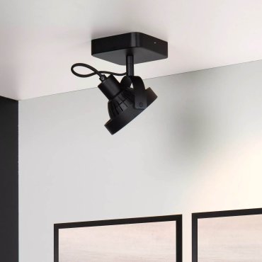 Lucide Tala LED - Aufbaustrahler 1L - 12 x 12 x 20 cm - 12W dimmbare LED inkl. - schwarz