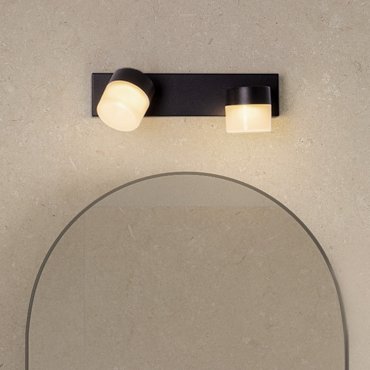 Nova Luce Teko - wandleuchte - 25 x 6 x 11 cm - 11W LED inkl. - IP44 - sand schwarz