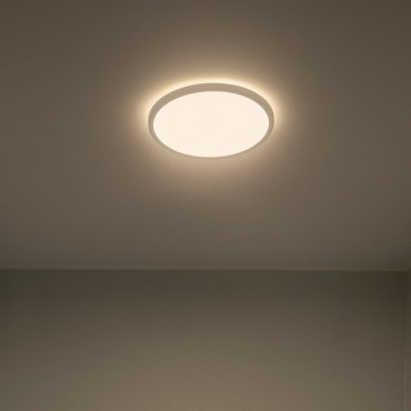 Nordlux Oja - Deckenleuchte - Ø 29,4 x 2,3 cm - 3 Stufen Dimmer (2700K) - 18W LED inkl. - weiß