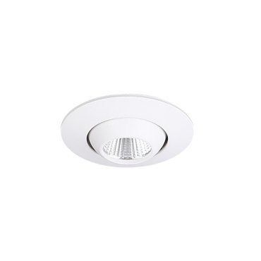 Maxlight Yuca Round Tilted - Einbaustrahler 1L - Ø 55 mm, Ø 45 mm Einbaumaß - inkl. 3W LED - weiß